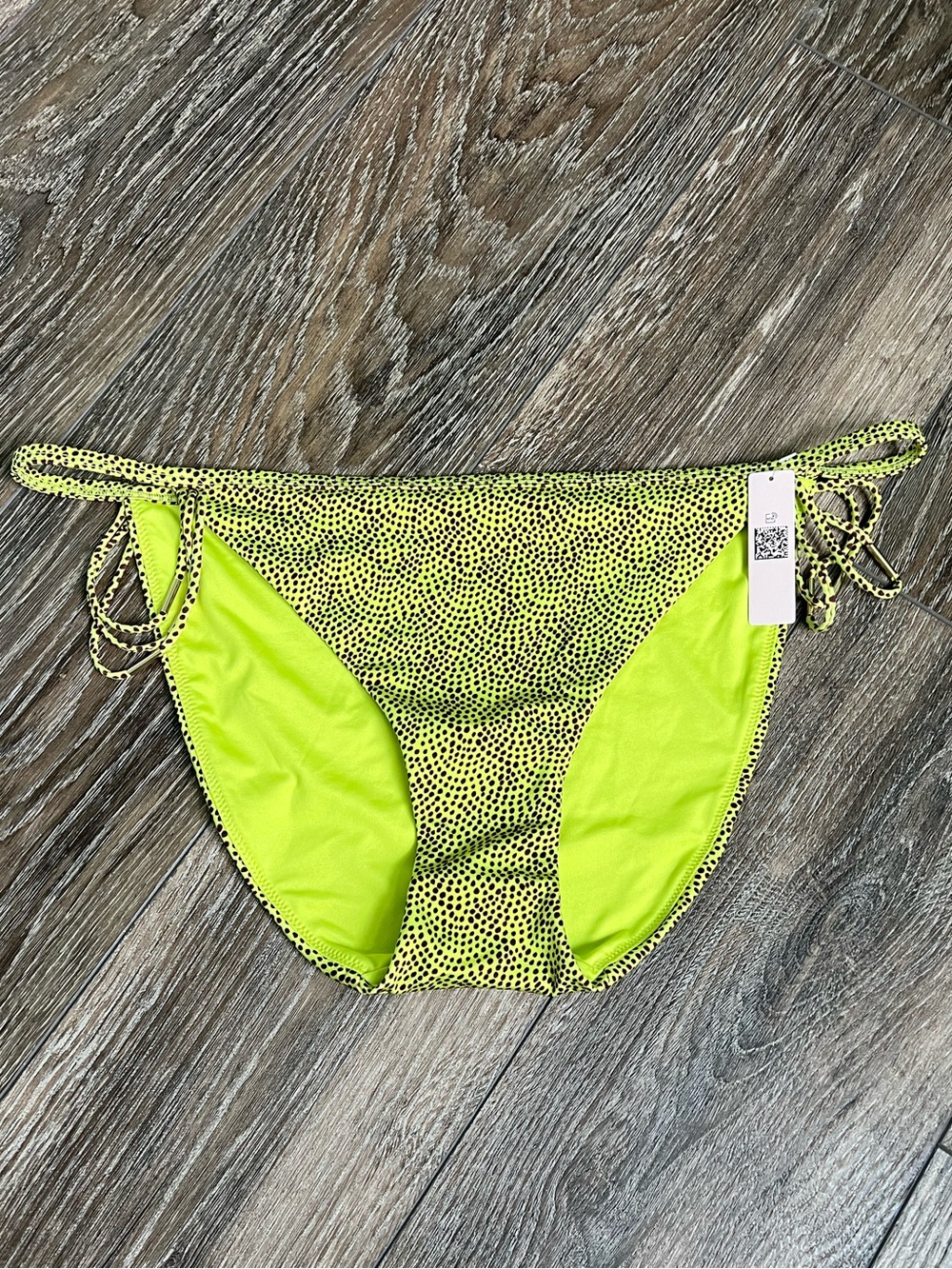 Victoria's Secret Neon Lime & Brown Swim Bottoms - Women Swim One Piece